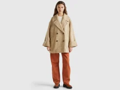 Double-breasted oversized coat