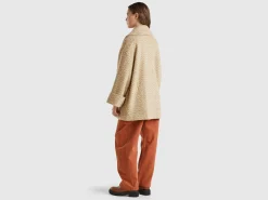 Double-breasted oversized coat
