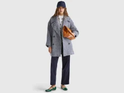 Double-breasted oversized coat