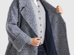 Double-breasted oversized coat