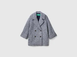 Double-breasted oversized coat
