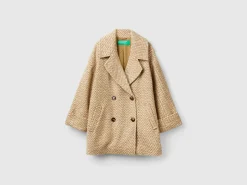 Double-breasted oversized coat