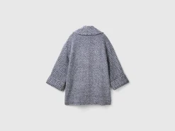 Double-breasted oversized coat