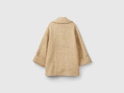 Double-breasted oversized coat
