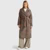 Double-breasted Prince of Wales coat