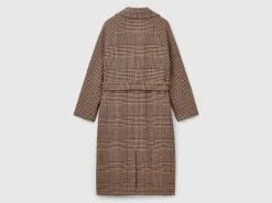 Double-breasted Prince of Wales coat