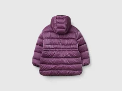 Drawstring jacket in shiny nylon