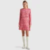 Dress with hearts in 100% viscose