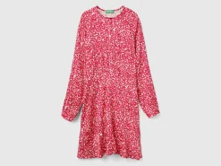 Dress with hearts in 100% viscose