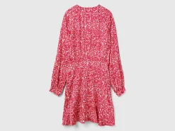 Dress with hearts in 100% viscose