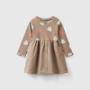 Dress with print and buttons