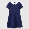 Dress with removable collar