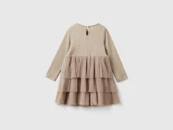 Dress with tulle skirt