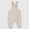 Dungarees in recycled cotton blend