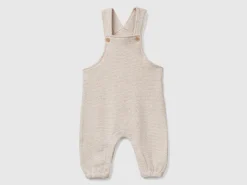 Dungarees in recycled cotton blend