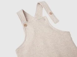 Dungarees in recycled cotton blend