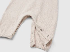 Dungarees in recycled cotton blend