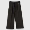 Elegant trousers with sash