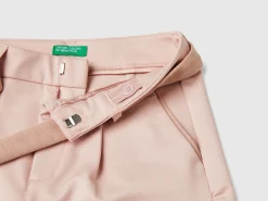 Elegant trousers with sash