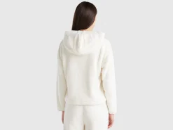 Faux fur hooded sweater