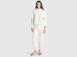 Faux fur hooded sweater