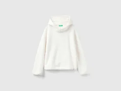 Faux fur hooded sweater