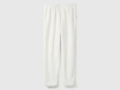 Faux fur joggers