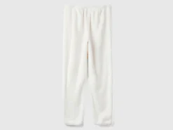 Faux fur joggers