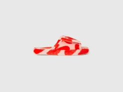 Faux fur tartan slippers
