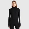 Fitted turtleneck sweater with lurex