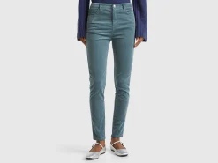 Five pocket velvet trousers