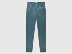 Five pocket velvet trousers