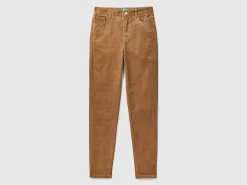 Five pocket velvet trousers