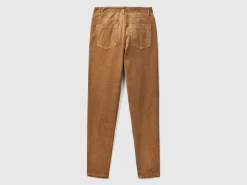 Five pocket velvet trousers