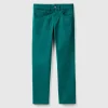 Five-pocket slim fit trousers