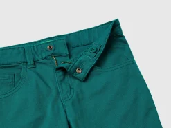 Five-pocket slim fit trousers