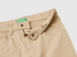 Five-pocket slim fit trousers