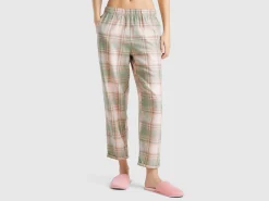 Flannel tartan trousers