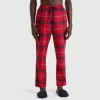 Flannel tartan trousers