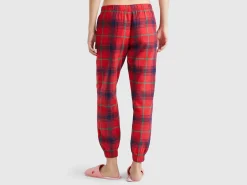 Flannel tartan trousers