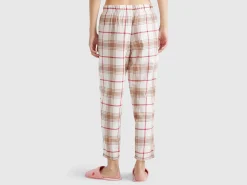 Flannel tartan trousers