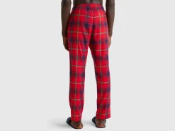 Flannel tartan trousers