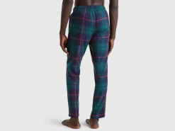 Flannel tartan trousers