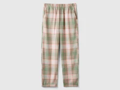 Flannel tartan trousers