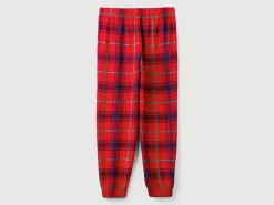 Flannel tartan trousers