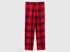 Flannel tartan trousers