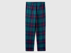Flannel tartan trousers