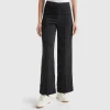 Flare fit velvet trousers