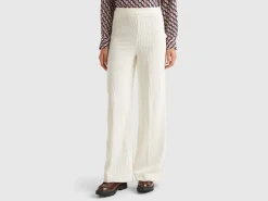 Flare fit velvet trousers