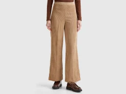 Flare fit velvet trousers